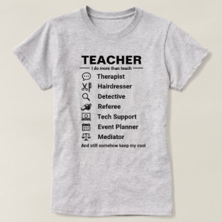 Camiseta Trabalhos Divertidos de Professor