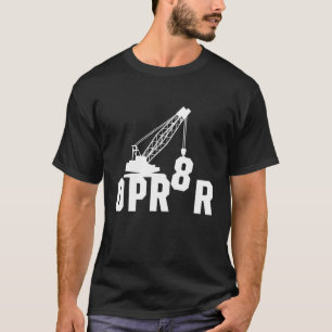 Camiseta Trabalhos no local de construção do operador de