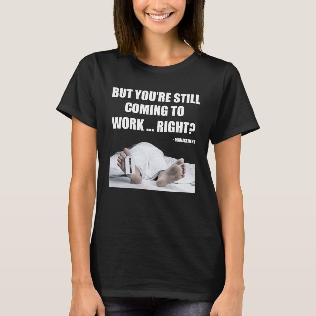 Camiseta Trabalhou para gerente de RH de funcionários do De (Frente)