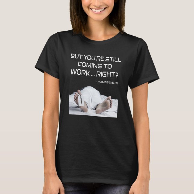 Camiseta Trabalhou para Mães engraçadas de RH do Funcionári (Frente)