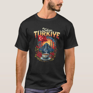 Camiseta Trabzon T Rkiye Flag Turquia Viagem Souvenir prese
