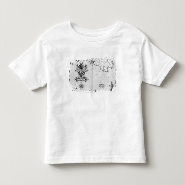 Camiseta Trace No.4 que mostra a rota da frota da armada (Frente)