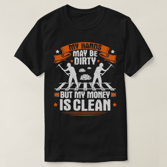 Camiseta Track Laborer Track Layer Railroad Construction 6 (Frente do Design)