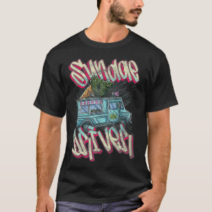 Camiseta Traço De Condutor Sundae, Caminhão De Sorvete Com