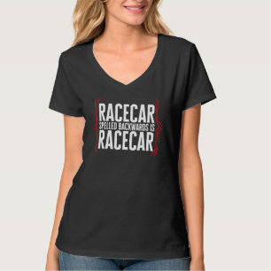 Camiseta Traço De Corrida De Carro De Corrida Para Trás