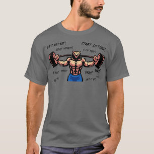 Camiseta Traço De Formação De Malhações De Gengivas Com Ele