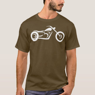 Camiseta Traço de linha de motocicleta preto