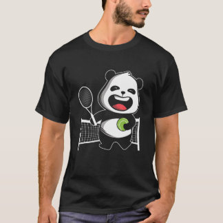 Camiseta Traço de mão traseira do jogador de Tênis do urso