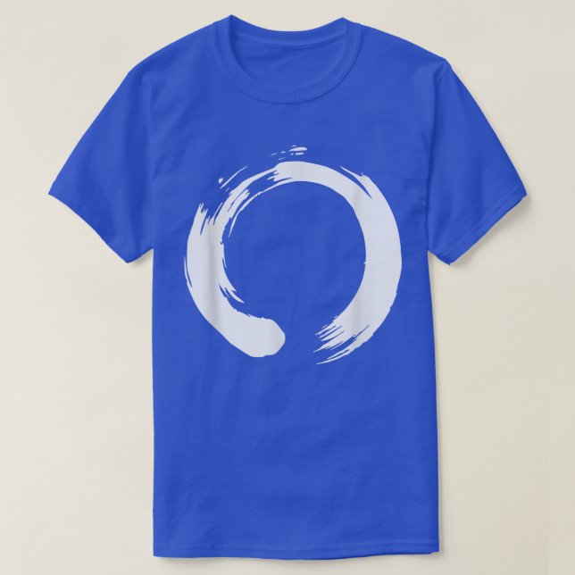 Camiseta Traço De Pincel No Círculo Zen Para Ioga E Meditaç (Frente do Design)