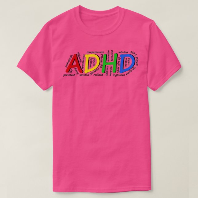 Camiseta Traços ADHD (Frente do Design)