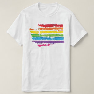 Camiseta traços de cores washington