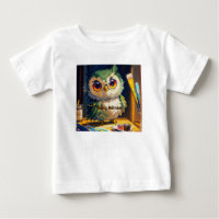 Traços de coruja-branca em acrílico e facas de pal