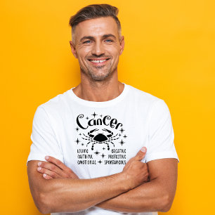 Camiseta Traços de Personalidade do Horoscópio com Sinal Zo