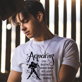 Camiseta Traços de Personalidade do Horóscopo - Sigla Zodia