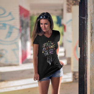 Camiseta Traços de Sonho: Siga Sua Cotação de Sonhos