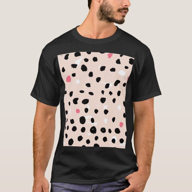 Camiseta Traços do Pincel de Tinta: Textura Artística (Frente)