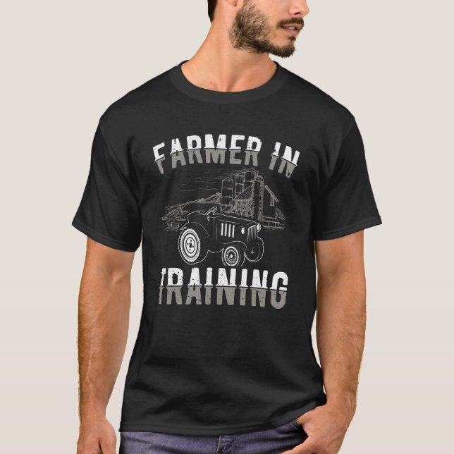 Camiseta Tractor Graphic Boys Farmer Farming Tractor  1 (Frente)