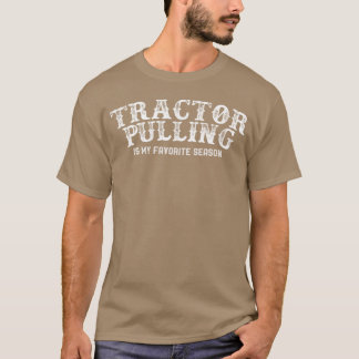 Camiseta Tractor Pulling Temporada Favorita Vintage - desig