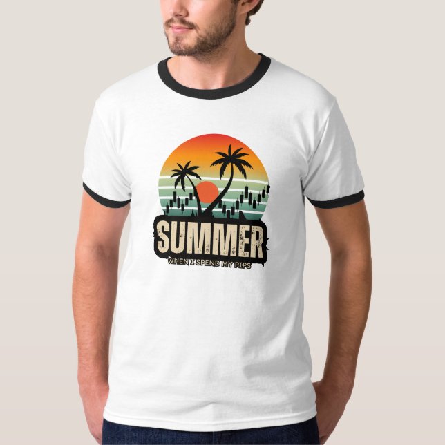 Camiseta Trader design | Summer | Funny (Frente)