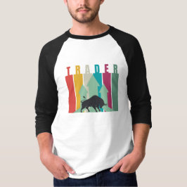Camiseta Trader em mercado em alta | Design simples 