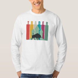 Camiseta Trader em mercado em alta | Design simples 