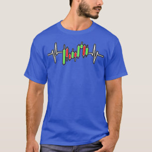 Camiseta Trader Heartbeat Pulse Crypto Forex Stock Mini