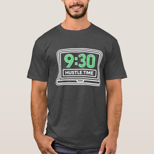 Camiseta Trader Hustle Market Open 9:30 (Frente)