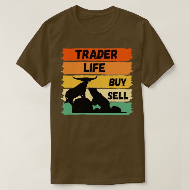 Camiseta Trader Life Bull and Bear of the Stock Market (Frente do Design)