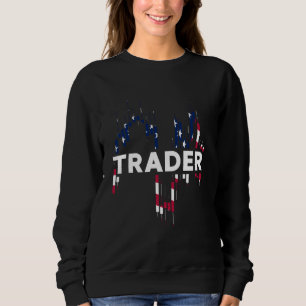 Camiseta Trader USA US American Flag Candlestick Formation