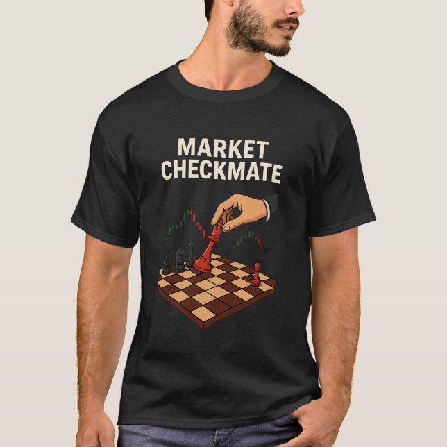 Camiseta Trader Xadrez Market Checkmate (Frente)