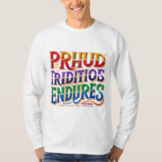Camiseta "Tradição Orgulhosa Encontra" Camisa-T multicolori