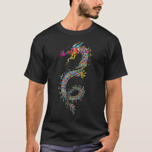 Camiseta Tradicional Chinês Dragão - Símbolo de Potência e 