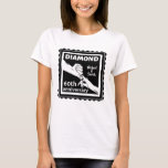 Camiseta Tradicional de aniversário de casamento de diamant<br><div class="desc">Se quiser ajuda para personalizar este design, use o botão de perguntar a este designer, logo abaixo deste texto. Este design tem uma ilustração vetorial de um marido e mulher de mãos dadas. Um design romântico para o seu 60º e sessenta aniversário de casamento. O presente tradicional para este aniversário...</div>