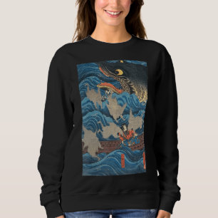Camiseta Tradicional de Impressão de Woodblock Japonês