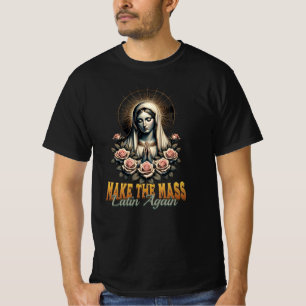 Camiseta Tradicional de missa latina católica