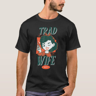 Camiseta Tradicional Vida Familiar da Corporação de Trazida