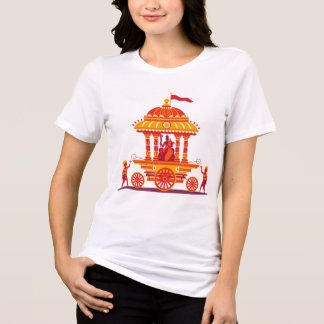 Camiseta Traditional Hindu Rath Yatra Chariot Illustration 