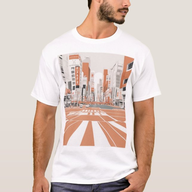 Camiseta Traditional Japanese Pattern Design Artistic Print (Frente)