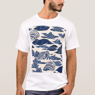 Camiseta Traditional Japanese Pattern Design Seamless Texti