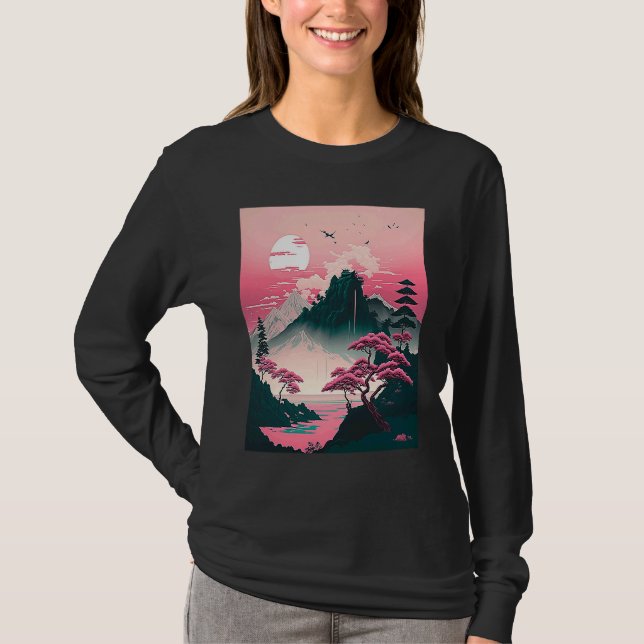 Camiseta Traditional Landscape Japan  1 (Frente)