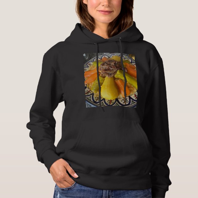 Camiseta Traditional Moroccan Couscous Plate Illustration (Frente)