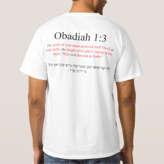 Camiseta Tradução de Código Aberto Obadias 1:3