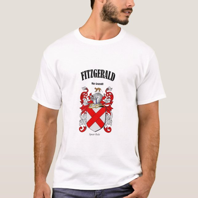 Camiseta Tradução e significado do FITZGERALD Crest (Frente)