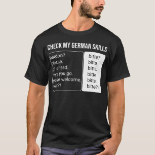 Camiseta Tradutor alemão de língua Auto-falante, Bitte Ger