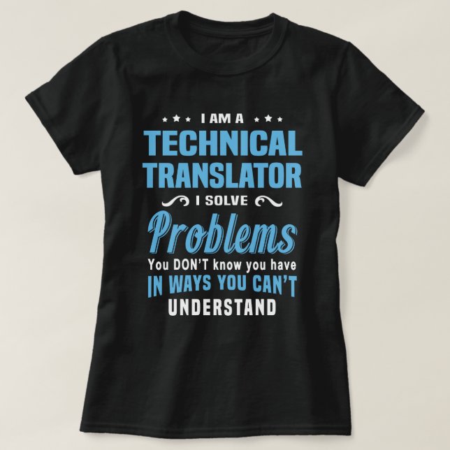 Camiseta Tradutor técnico (Frente do Design)