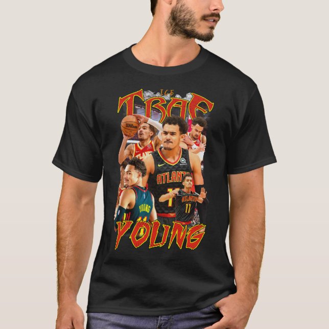 Camiseta Trae Young | Teto de Bootleg de Basquete (Frente)