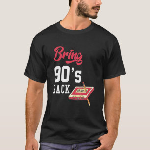 Camiseta Traga 90s de volta Estilo Vintage Retro Cassete