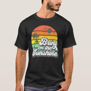 Camiseta Traga A Praia Sunshine Retro Vaces Verão