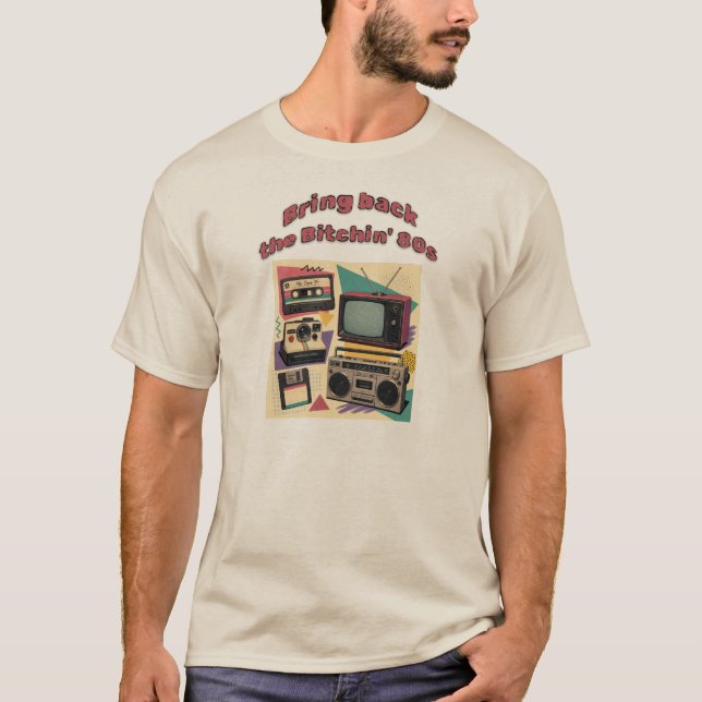 Camiseta Traga de Volta Os Incríveis Anos 80 - retrô (Frente)