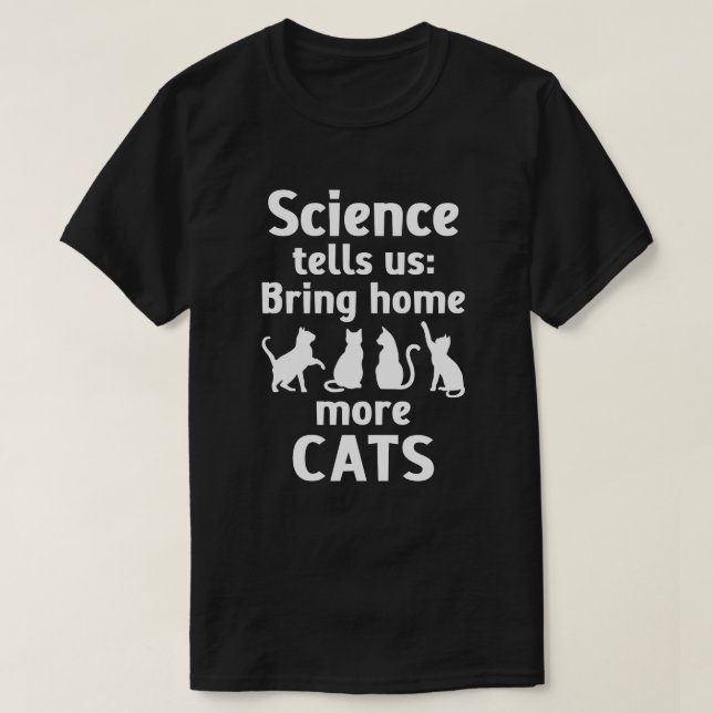 Camiseta Traga mais gatos para casa (Frente do Design)